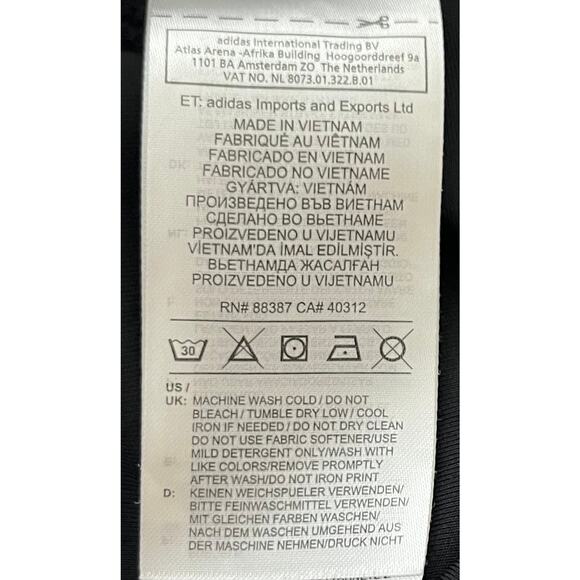 ADIDAS CLIMALITE HI-RISE STRT LEG ACTIVEWEAR LEGGINGS, WOMENS, L, BLACK & WHITE - Picture 10 of 10